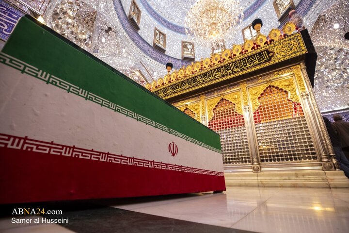 Foto / Şehit Rehberin Aile Fertlerinin Hz. Ebulfazl Abbas'ın (a.s) Mukaddes Türbesi’nde Teşyisinden Kareler