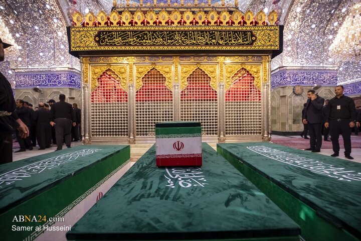 Foto / Şehit Rehberin Aile Fertlerinin Hz. Ebulfazl Abbas'ın (a.s) Mukaddes Türbesi’nde Teşyisinden Kareler