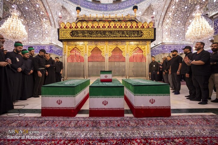 Foto / Şehit Rehberin Aile Fertlerinin Hz. Ebulfazl Abbas'ın (a.s) Mukaddes Türbesi’nde Teşyisinden Kareler
