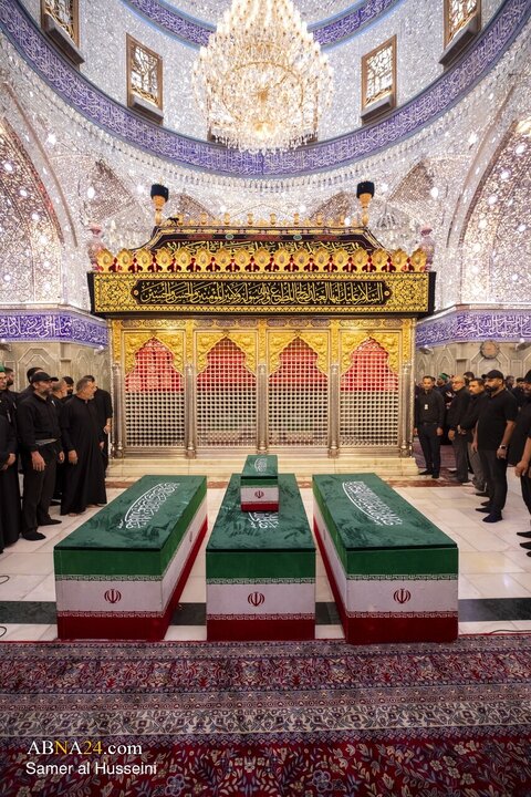 Foto / Şehit Rehberin Aile Fertlerinin Hz. Ebulfazl Abbas'ın (a.s) Mukaddes Türbesi’nde Teşyisinden Kareler