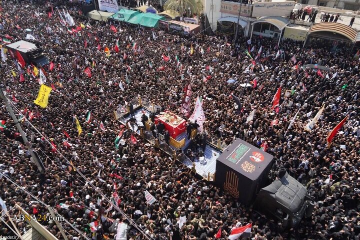 Foto / “Devrimin Şehit Rehberinin Mukaddes Naaşının Necef-i Eşref’teki Cenaze Töreni - 1”
