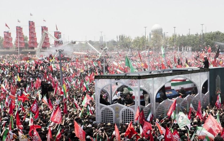 Video: It was a short news brief; final visual frames of martyred leader in streets of Tehran