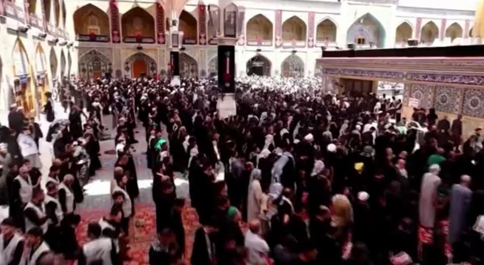 Video: Martyr Leader’s Body Reaches Golden Iwan of Alawi Shrine as Ziyarat Aminullah Is Recited