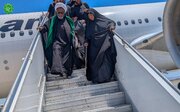 Photos: Sheikh Zakzaky Arrives in Mashhad for Final Funeral Ceremony of Martyr Imam Khamenei