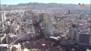 Vídeo | Despedida ao Líder Mártir da Revolução Islâmica em imagens aéreas