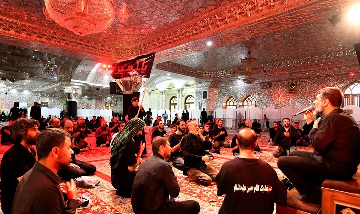 گزارش تصویری/ مراسم عزاداری دهه سوم ماه محرم در حرم حضرت عبدالعظیم(ع)