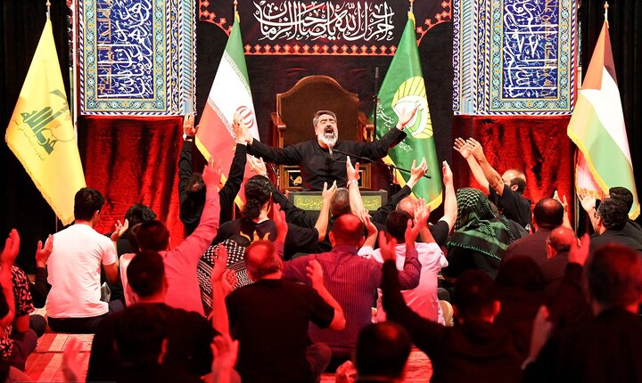 گزارش تصویری/ مراسم عزاداری دهه سوم ماه محرم در حرم حضرت عبدالعظیم(ع)
