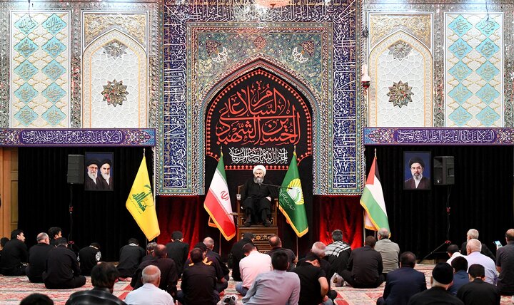 گزارش تصویری/ مراسم عزاداری دهه سوم ماه محرم در حرم حضرت عبدالعظیم(ع)