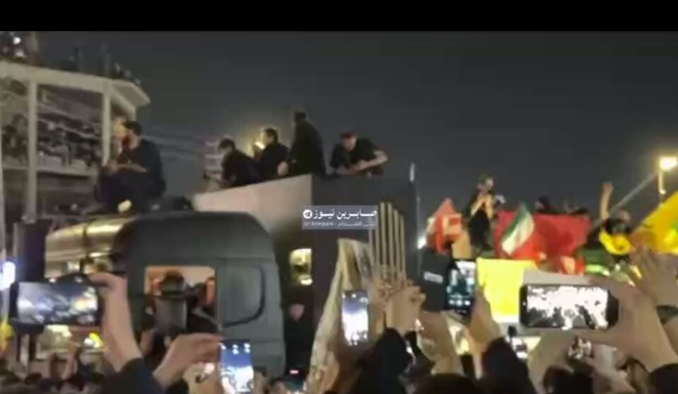 Video: Martyr Leader’s Body Enters al‑Abbas Street Amid Iraqi Crowds’ Welcome