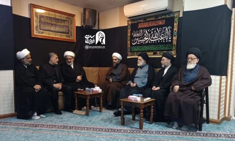 دیدار علما و بزرگان نجف اشرف با فرزند ارشد رهبر شهید