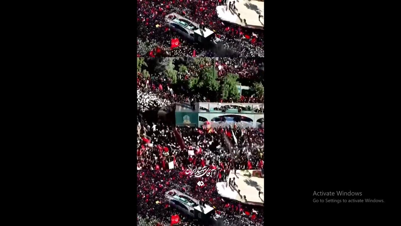 Vídeo | Um registro visual da grandiosidade da nação no funeral do Líder Mártir em Mashhad
