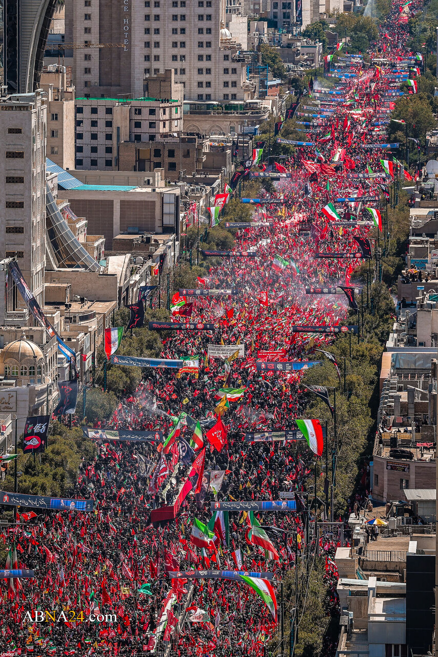 Fotos | Cortejo fúnebre do Líder Mártir da Revolução Islâmica em Mashhad — 2