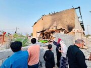ایران کے صوبہ فارس کے شہر لامرد میں حملوں سے متاثرہ علاقوں کا بین الاقوامی صحافیوں نے دورہ کیا