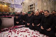 Foto / Devrim Şehidi Liderin Mübarek Naaşının Hz. Ebulfazl Abbas'ın (a.s.) Kutsal Türbesindeki Teşyisi