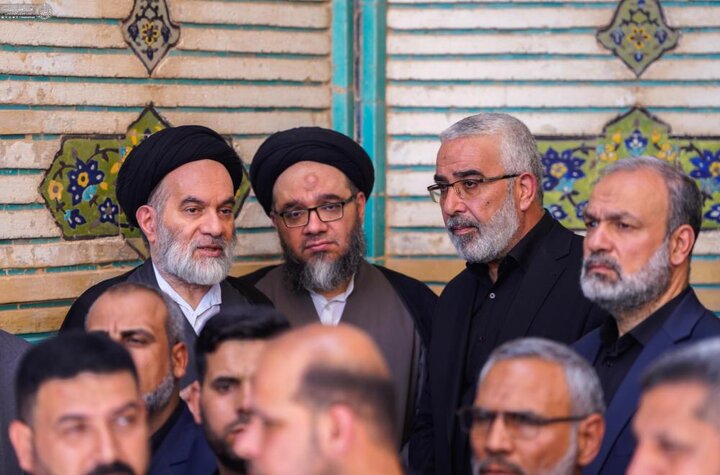 تقرير مصور/ مراسم العزاء والصلاة على جثمان الشهيد السيد الخامنئي (قدّس سرّه) برعاية العتبة العلوية