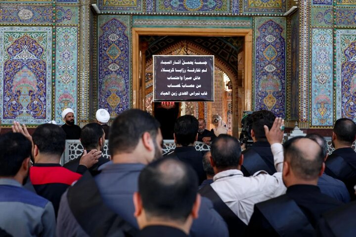 عکس خبری/ عزاداری خادمان آستان علوی به مناسبت شهادت امام سجاد(ع)