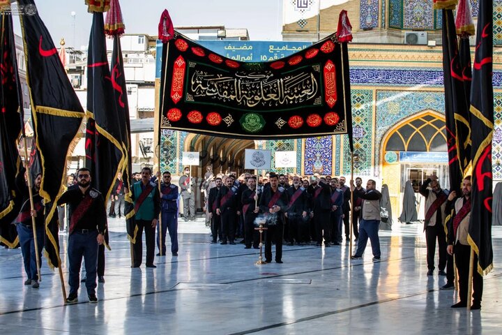 عکس خبری/ عزاداری خادمان آستان علوی به مناسبت شهادت امام سجاد(ع)