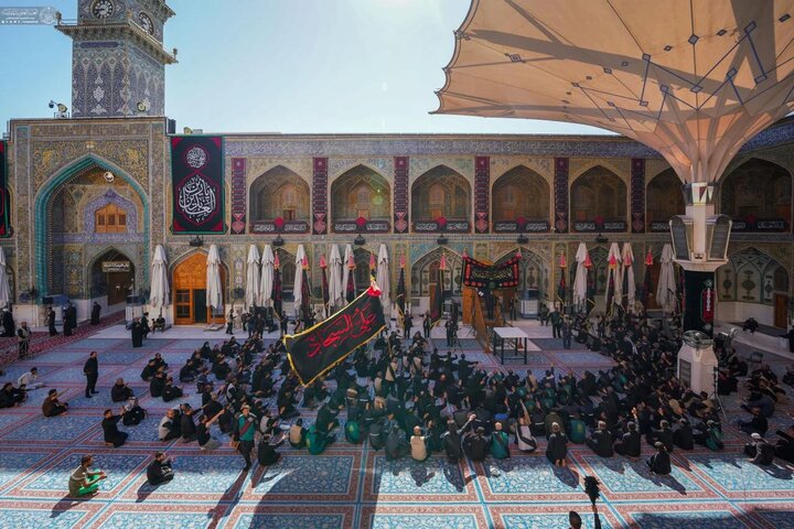 عکس خبری/ عزاداری خادمان آستان علوی به مناسبت شهادت امام سجاد(ع)