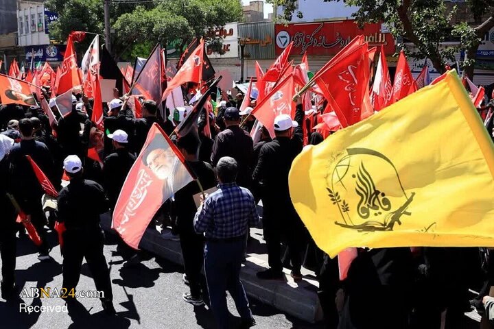 حضور مهاجرین افغانستانی مشهد در تشییع رهبر شهید