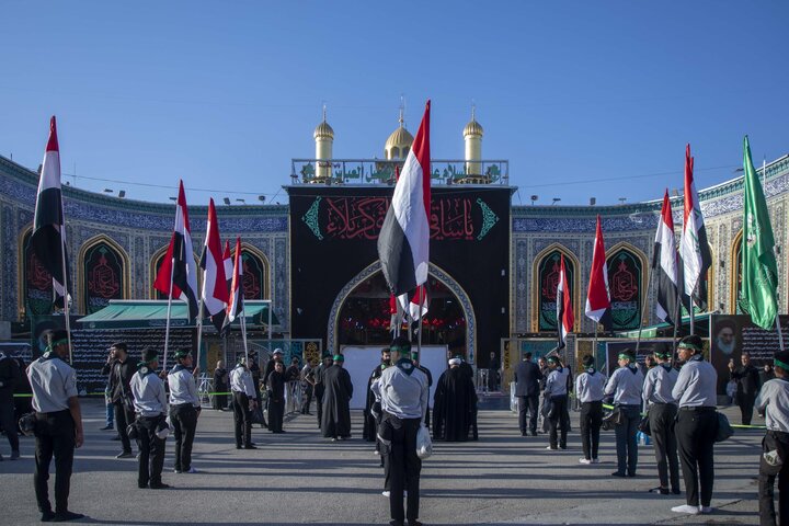 تقرير مصور/ بمشاركة نحو ألف طالب تنظيم المسيرة العاشورائية السنوية في كربلاء المقدسة