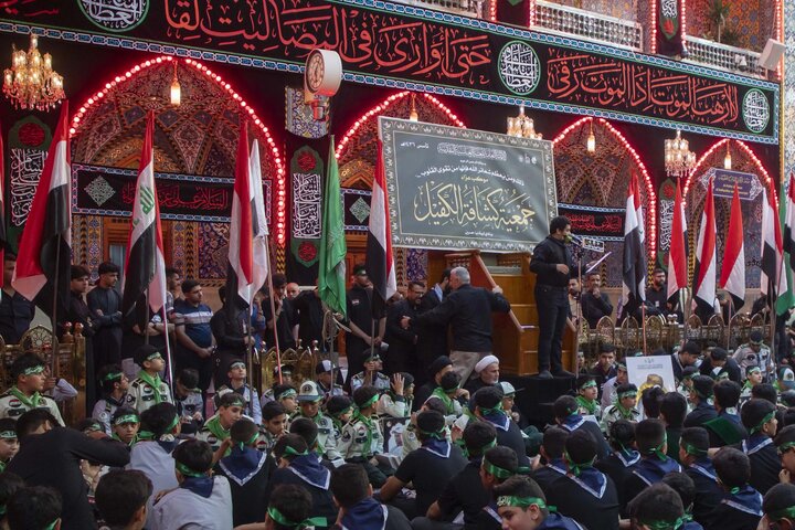 تقرير مصور/ بمشاركة نحو ألف طالب تنظيم المسيرة العاشورائية السنوية في كربلاء المقدسة