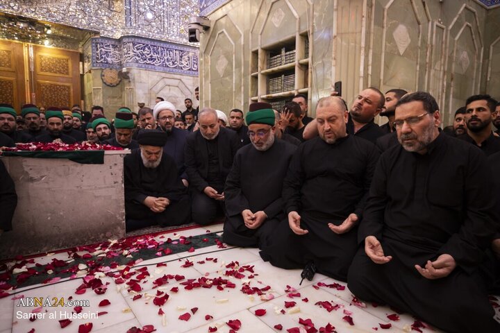 Foto / Devrim Şehidi Liderin Mübarek Naaşının Hz. Ebulfazl (a.s.) Kutsal Türbesindeki Cenaze Töreni