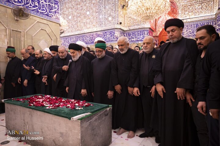 Foto / Devrim Şehidi Liderin Mübarek Naaşının Hz. Ebulfazl (a.s.) Kutsal Türbesindeki Cenaze Töreni