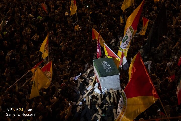 Foto / Devrim Şehidi Liderin Mübarek Naaşının Hz. Ebulfazl (a.s.) Kutsal Türbesindeki Cenaze Töreni