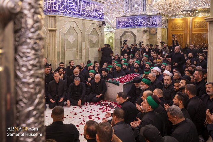 Foto / Devrim Şehidi Liderin Mübarek Naaşının Hz. Ebulfazl (a.s.) Kutsal Türbesindeki Cenaze Töreni