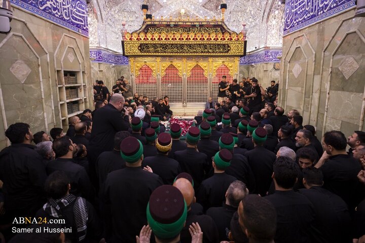 Foto / Devrim Şehidi Liderin Mübarek Naaşının Hz. Ebulfazl (a.s.) Kutsal Türbesindeki Cenaze Töreni