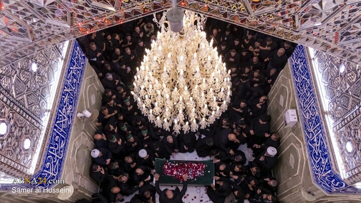 Foto / Devrim Şehidi Liderin Mübarek Naaşının Hz. Ebulfazl (a.s.) Kutsal Türbesindeki Cenaze Töreni