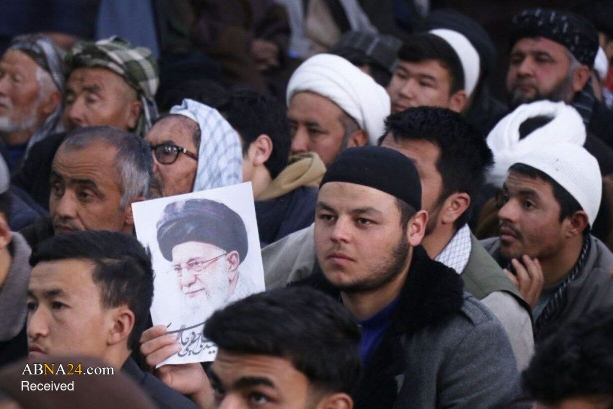مراسم ترحیم و بزرگداشت رهبر شهید در مزار شریف افغانستان