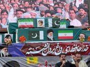 تقرير مصور/ تجمّع جماهيري حاشد في باراشنار بباكستان لتوديع القائد الإمام الشهيد "الخامنئي" بنعوش رمزية