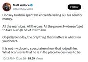 Aktibistang media ng Amerika: Ang kapangyarihan at kayamanan ay hindi nagbago sa kapalaran ni Lindsey Graham