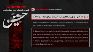 Дуа мәктәбиндә мәрифәт вә бәраәт - (Ашура Зијарәтнамәси үзәриндә тәфәккүр) 13