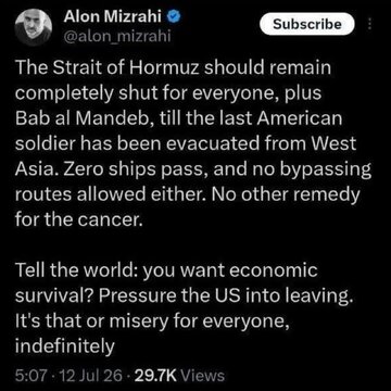 Aktibistang Israeli: Ang paraan upang iligtas ang ekonomiya ng mundo ay ang pag-alis ng Amerika mula sa Kanlurang Asya