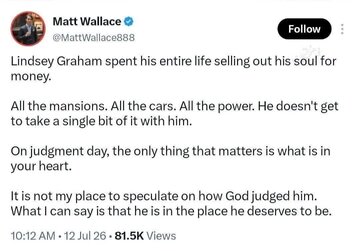 Aktibistang media ng Amerika: Ang kapangyarihan at kayamanan ay hindi nagbago sa kapalaran ni Lindsey Graham