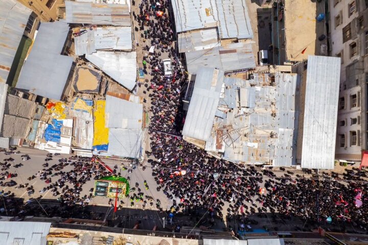 Informe fotográfico | Imágenes aéreas de las multitudes masivas en la ceremonia fúnebre simbólica por el Líder mártir en Kargil, India