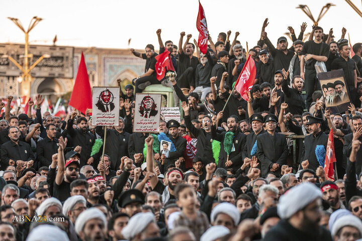 تشییع پیکر مطهر رهبر شهید انقلاب در مشهد مقدس