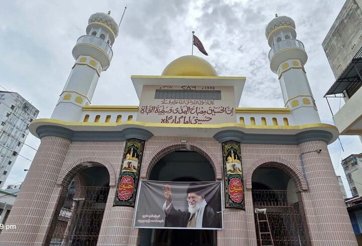 تقرير مصور/ مراسم تشييع جنازة رمزية للإمام الشهيد وأسرته بمسجد ماندالاي الجامع للشيعة في ميانمار