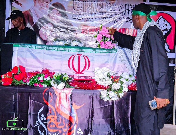 تقرير مصور/ مراسم تشييع رمزي للإمام الشهيد السيد علي الخامنئي في كادونا بنيجيريا