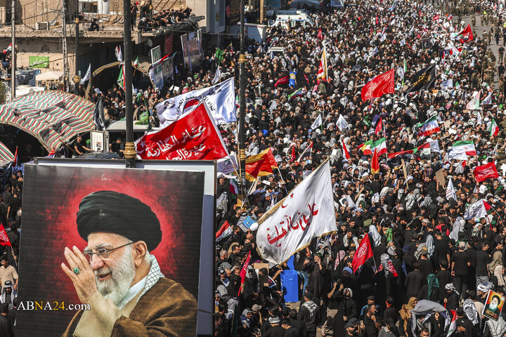 تشییع پیکر مطهر رهبر شهید انقلاب در نجف اشرف