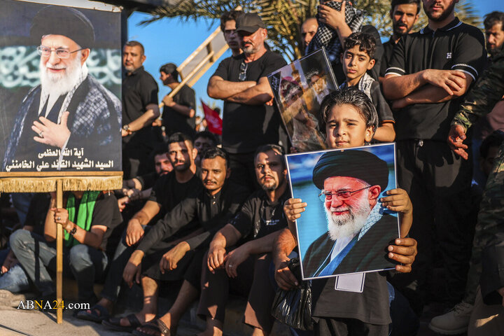 تشییع پیکر مطهر رهبر شهید انقلاب در نجف اشرف