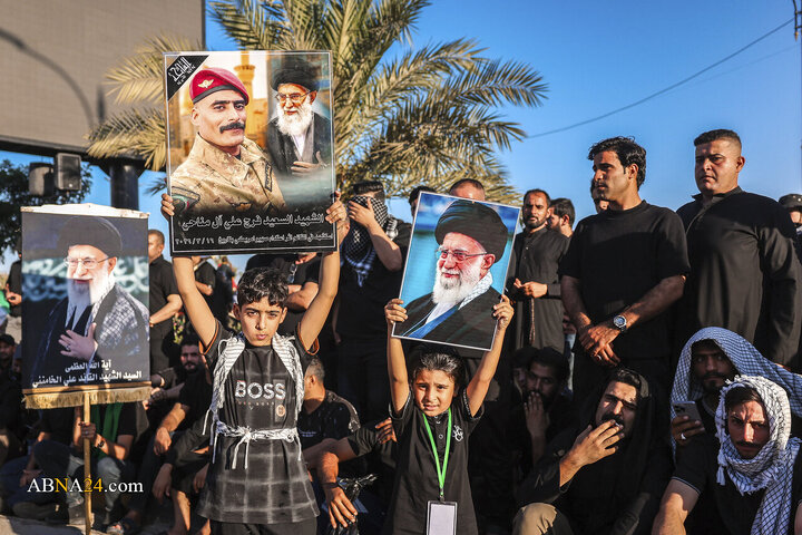 تشییع پیکر مطهر رهبر شهید انقلاب در نجف اشرف