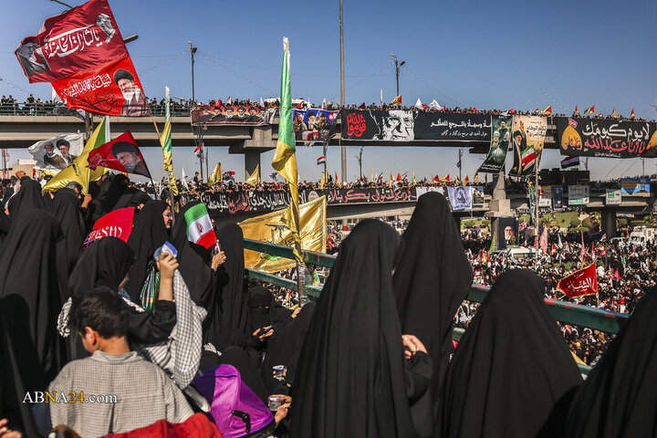 تشییع پیکر مطهر رهبر شهید انقلاب در نجف اشرف