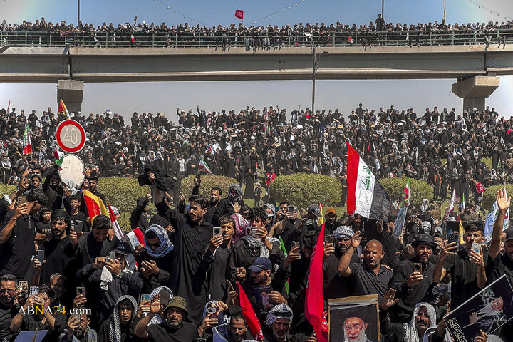 تشییع پیکر مطهر رهبر شهید انقلاب در نجف اشرف