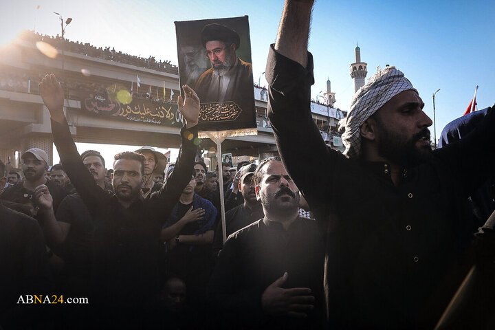 تشییع پیکر مطهر رهبر شهید انقلاب در نجف اشرف