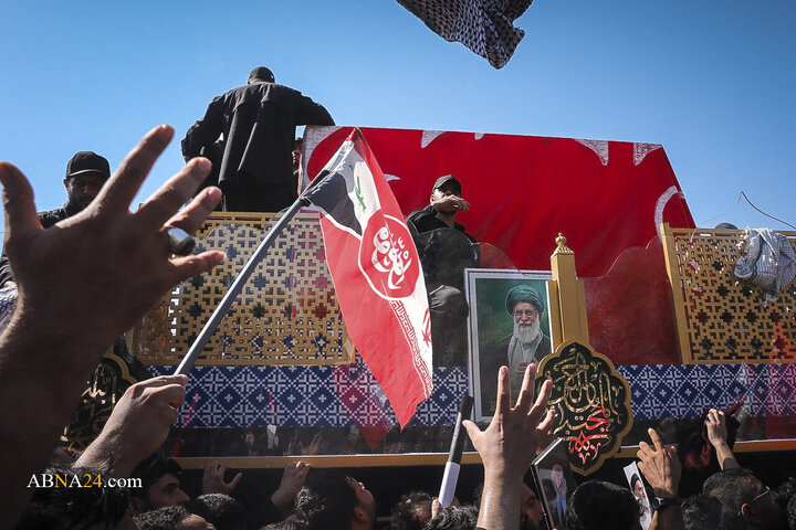تشییع پیکر مطهر رهبر شهید انقلاب در نجف اشرف