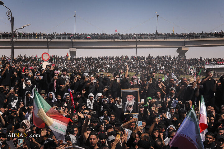 تشییع پیکر مطهر رهبر شهید انقلاب در نجف اشرف
