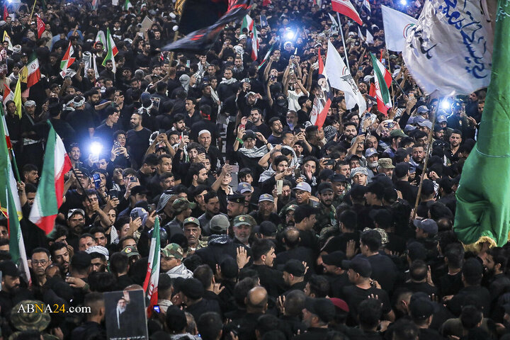 تشییع پیکر مطهر رهبر شهید انقلاب در کربلای معلی